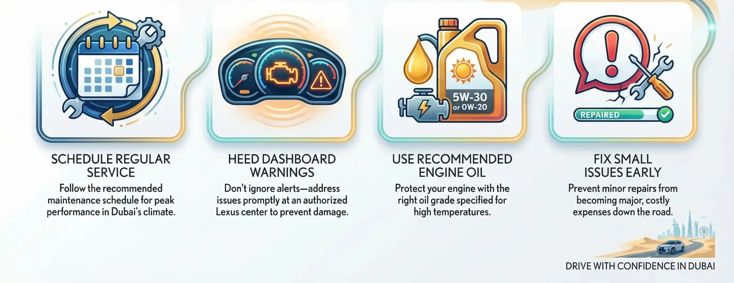 Lexus Maintenance Tips for Dubai Drivers