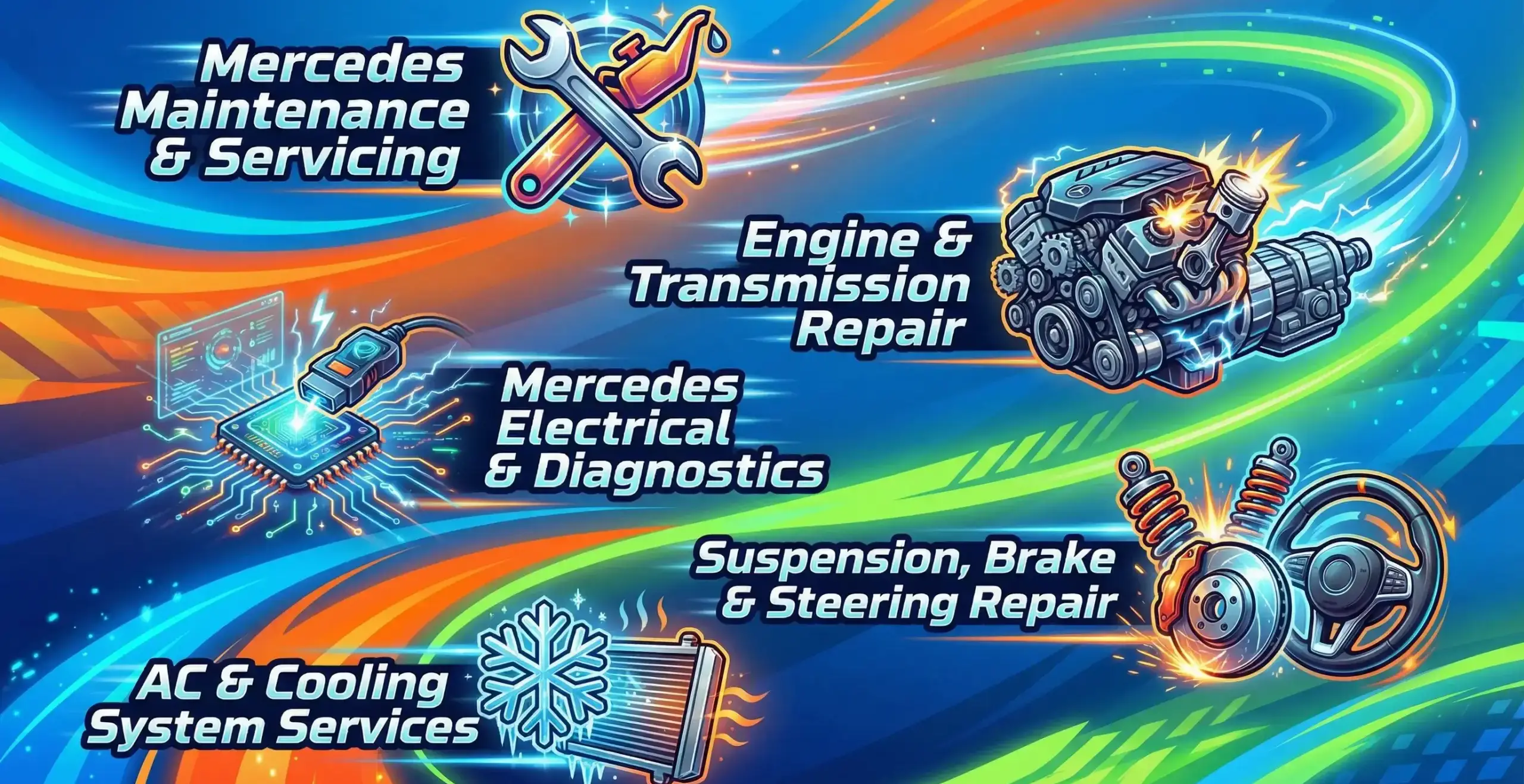 complete repair and maintenance solutions for mercedes