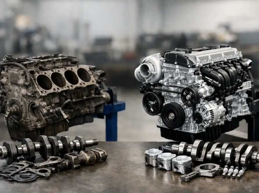 Engine Overhaul vs Engine Rebuild